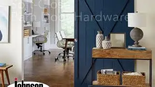 Johnson Hardware&reg; Soft-Close 2610F Wall Mount  Barn Door Hardware_Hallway/Home Office