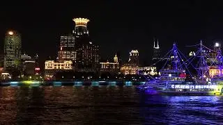Shanghai City - Cityscape Night Travel