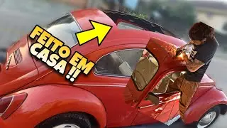 FAZENDO TETO SOLAR (RAGTOP) NO MEU FUSCA,F&Aacute;CIL E BARATO!! PART 1