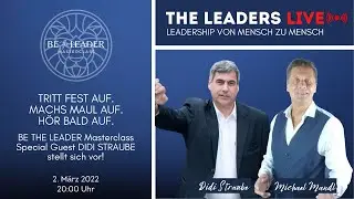 BE THE LEADER Masterclass Special Guest Didi Straube 20220302