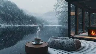 ASMR dyp s&oslash;vn i norsk vinterlandskap med peis, sn&oslash; og rolige vindlyder
