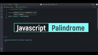 Javascript | Palindrome Checker #javascript #palindrome #interview