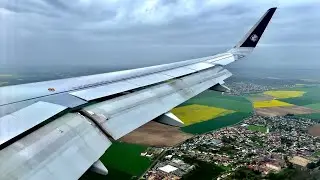[4K] Overcast Paris Landing | Air France | A320-214 (sharklets) | CDG | AF1533 | F-HEPH