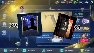 Open packs | X2 TOTY PACKS                           X1 PACK UEFA EUROPA LEAUGE | FIFA MOBILE