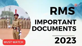 IMPORTANT DOCUMENTS FOR RMS EXAM 2023