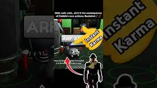 Blot prank by Pebble only to get instant karma in Vee's room 😭 #dandysworld #roblox #update