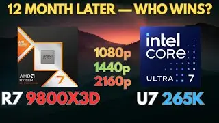 Ryzen 7 9800X3D vs Intel Ultra 7 265K + RTX 5090 &mdash; 12 Months Later, Who Wins?