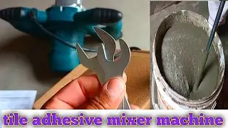 adhesive mixer machine unboxing// how to mix adhesive//chemical Kaise mix Karen