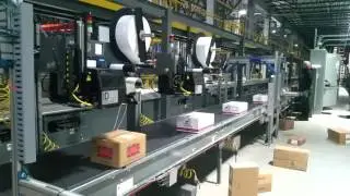 Automatic labeling system in a freezer