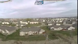 Drone flying around Red Tail Hawk