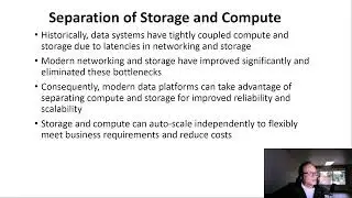Separation of Storage and Compute