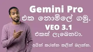 Gemini pro Free | VEO 3.1 Free ගමු. මාස 12කටම. ඉක්මනින් ගන්න.