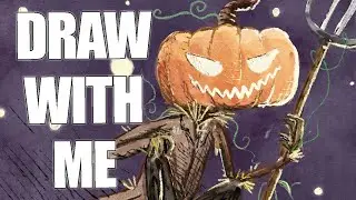 DRAW WITH ME: Drawing Saw-toothed Jack (Digital art)