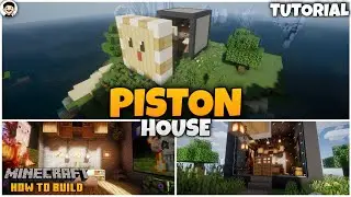 Minecraft: How To Build Modern Piston House In Minecraft || Tutorial (Easy)