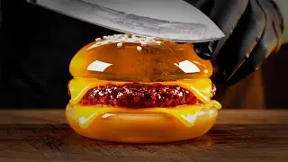 Ultimate GLASS FOOD ASMR 🍔✨ Crystal Tapping, Satisfying Sounds & Relaxing Visuals