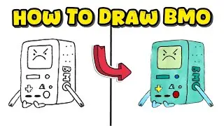 How to Draw BMO from Adventure Time &ndash; Easy and Colorful Character Art