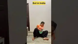 Third trimester of pregnancy in other countries🏋️&zwj;♀️ v/s India😩 #funny #shorts
