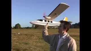 Early RC Foamies 2003 Kavan Partenavia and Multiplex 4 motor Cargo Qantas