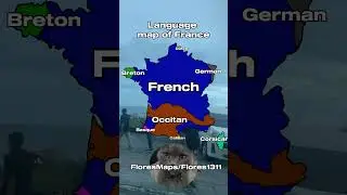 Language map of france #europe #germany #map #france #india #mrbeast #mapping #mapper #geography