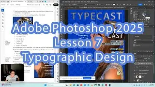 Adobe Photoshop Classroom in a Book 2025 Lesson 7 - Typographic Design Video Tutorial