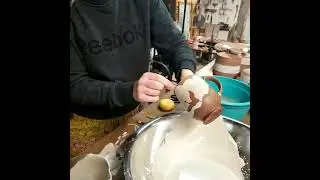 Glazing using  paper stencils and clay slip.