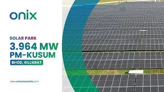 Onix Renewable's 3.964 MW PM-KUSUM Ground Mounted Solar Project at Bhod, Gujarat