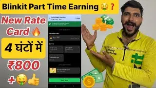 How to Make ₹800 in Just 4 Hours Using Blinkit 🤑 | Part-Time Earnings & Rates