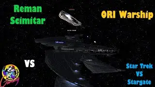 Reman Scimitar VS Ori Warship - BOTH SIDES - Star Trek Ship Battles - Star Trek VS Stargate