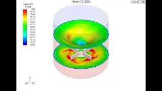 Stirred Tank Reactor CFD Simulation with SimFD