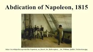 Abdication of Napoleon, 1815
