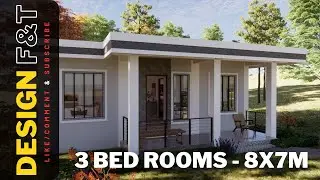 BASIC HOUSE DESIGN - 3 BED ROOMS II CONCRETE SLAB ROOF IS TYPHOON SAFE? -  #house #design