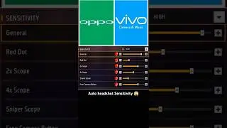 Oppo & Vivo Mobile 📲 Best Sensitivity in Free Fire 🤯