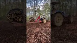 NOVATAR - KT5000 Tractor rear loader with log grabber.