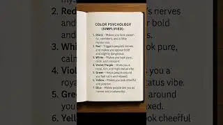 Color Psychology explained #shorts #quotes #motivation #tricks #psychology #inspirationalquotes