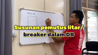 Susunan pemutus litar/breaker dalam Distribution Box #madilacademy #diy #wiring #electrician 