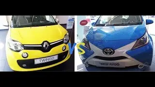 Renault Twingo VS Toyota AYGO 2017. רנו טווינגו נגד טויוטה אייגו.Быстрый обзор.