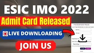 ESIC IMO 2022 Admit Card (Released) - Check Insurance Medical Officer 2022 Call Letter Here