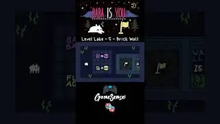 Level Lake 5 Brick Wall Baba is You Walkthrough #babaisyou #indie #indiegame #puzzle
