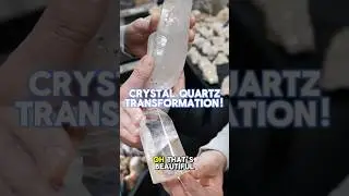 Rough Crystal to Polished Crystal!🤩💎👀 #crystalcollection #crystals #crystalshop #quartz