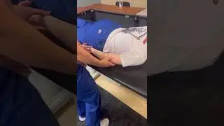 Manual muscle testing shoulder: extension