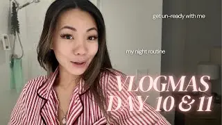 Влогмас 10 и 11🧖🏻‍♀️✨ | Готовка, вечерний распорядок + подготовка к выходу, посещение новой кофейни