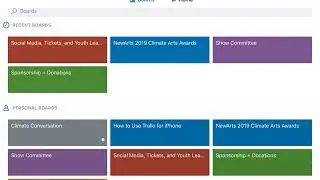 Trello Board navigation