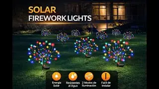 Solar Firework Lights Review | Colorful Garden Decoration - Menintog