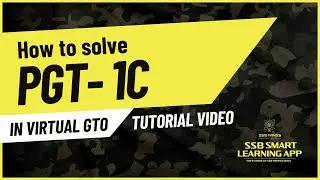 Progressive Group Task- 1C (PGT) Solution Tutorial in SSB Smart Learning App | SSB Interview
