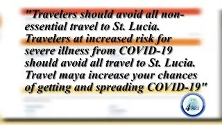 CDC LEVEL 3 TRAVEL ADVISORY FOR SAINT LUCIA