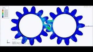 Abaqus TUTORIAL 1: Explicit Dynamics FEA of meshing spur gears