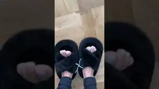Step into comfort with ultra-soft fuzzy slippers #fuzzyslippers #houseshoes