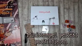 Ministempel perfekt positionieren, Misslungenes gekonnt retten - hier mit catsonappletrees