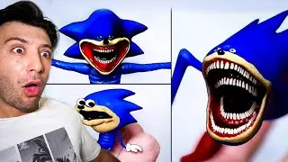 MAKING SHIN SONIC ART IN REAL LIFE (CREEPY)