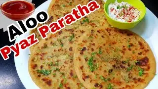 Aloo Pyaz Paratha Recipe | Stuffed Potato Onion Paratha |Breakfast Special 